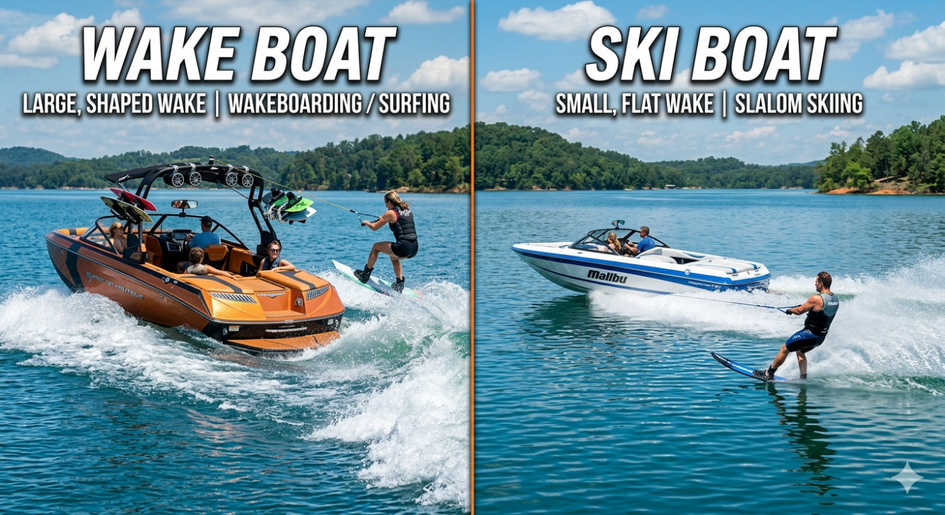 Wake Boat vs Ski Boat