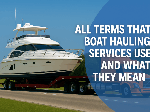 All Terms That Boat Hauling Services Use and What They Mean
