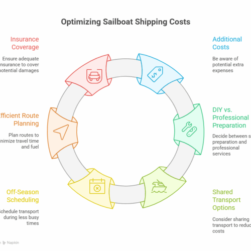 Image showing ways to make sailboat shipping cost-effective