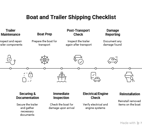 20 Image showing a checklist for shipping a boat and trailer