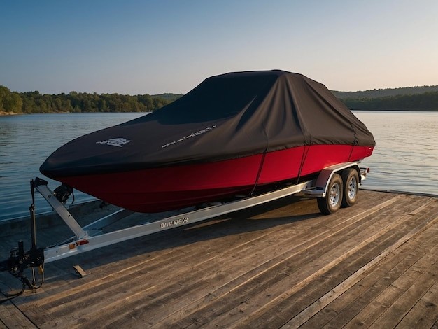 how to lift a boat off a trailer