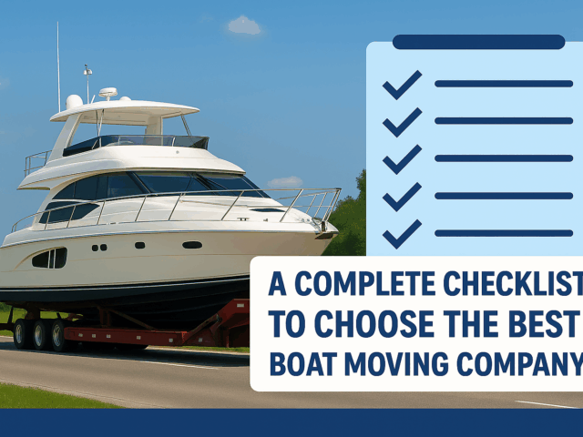 A Complete Checklist to Choose the Best Boat Moving Company