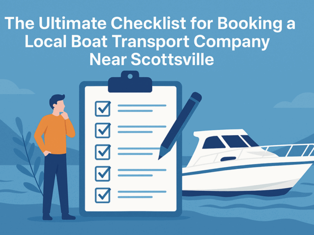 The Ultimate Checklist For Booking A Local Boat Transport Company Near Scottsville
