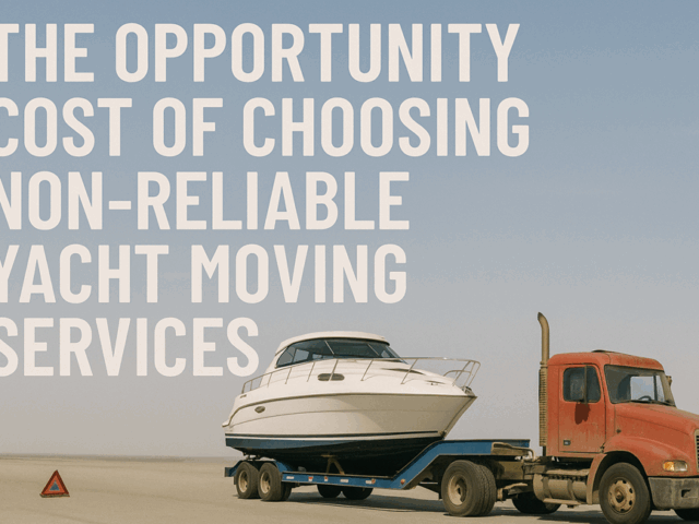 The Opportunity Cost Of Choosing Non-Reliable Yacht Moving Services